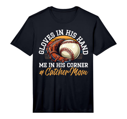 Mens Baseball Catcher Mama Best Mom T-Shirt - Fun Novelty Design Men Women - T-Shirt, Sweatshirt, Hoodie