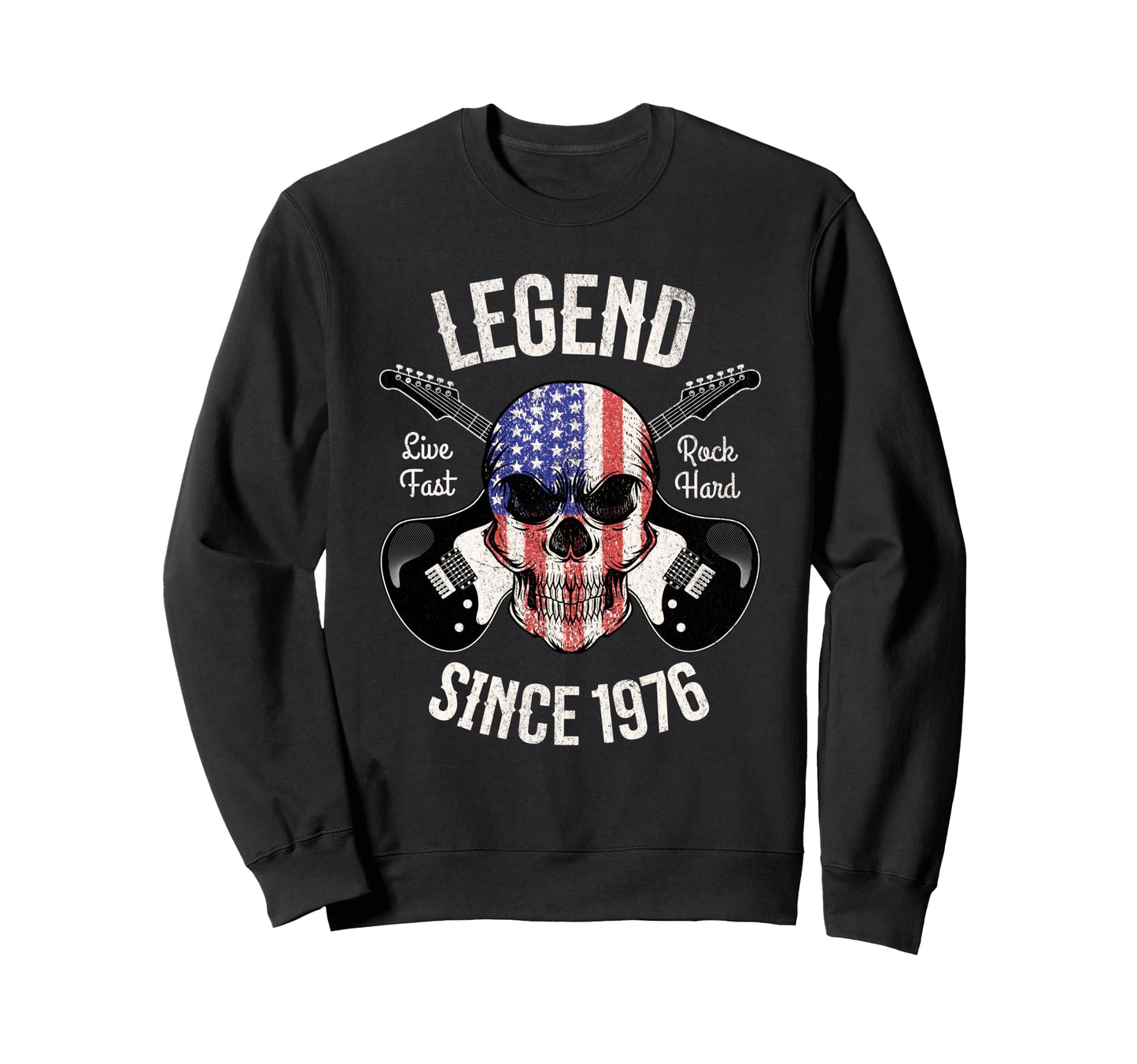 50Th Birthday Guitar Legend Rock Sweatshirt - Casual Everyday Wear Unisex - T-Shirt, Sweatshirt, Hoodie