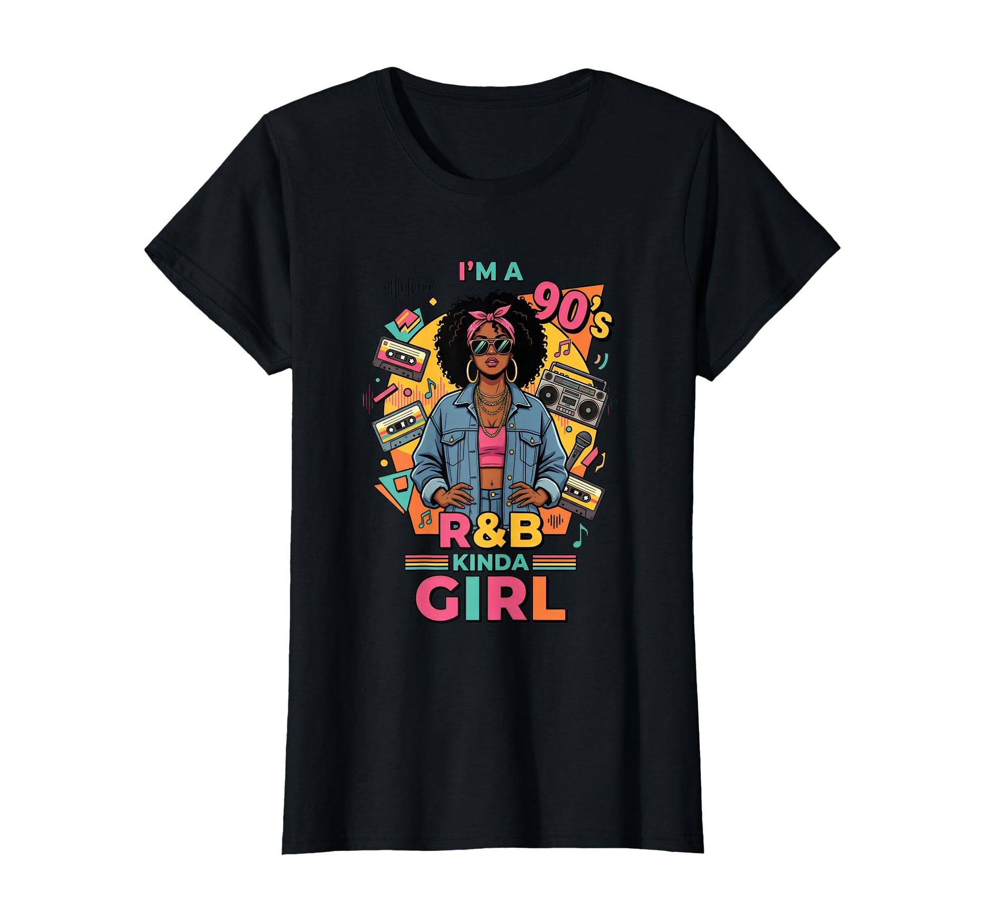 Im 90S Kinda R B Hip Hop Soul Music T-Shirt - Graphic Print Unisex - T-Shirt, Sweatshirt, Hoodie