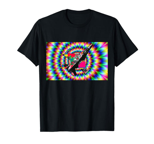 Viper Jet Fighter Optical Illusion Y2K T-Shirt - Trendy Graphic Unisex - T-Shirt, Sweatshirt, Hoodie