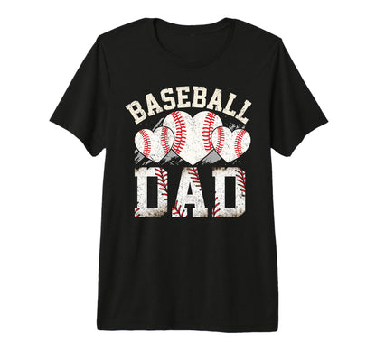 Baseball Dad Pitcher Catcher Coach Father T-Shirt - Graphic Print Unisex - T-Shirt, Sweatshirt, Hoodie