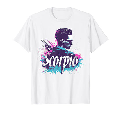 Scorpio Zodiac Sign Vaporwave Aesthetic T-Shirt - Graphic Print Unisex - T-Shirt, Sweatshirt, Hoodie