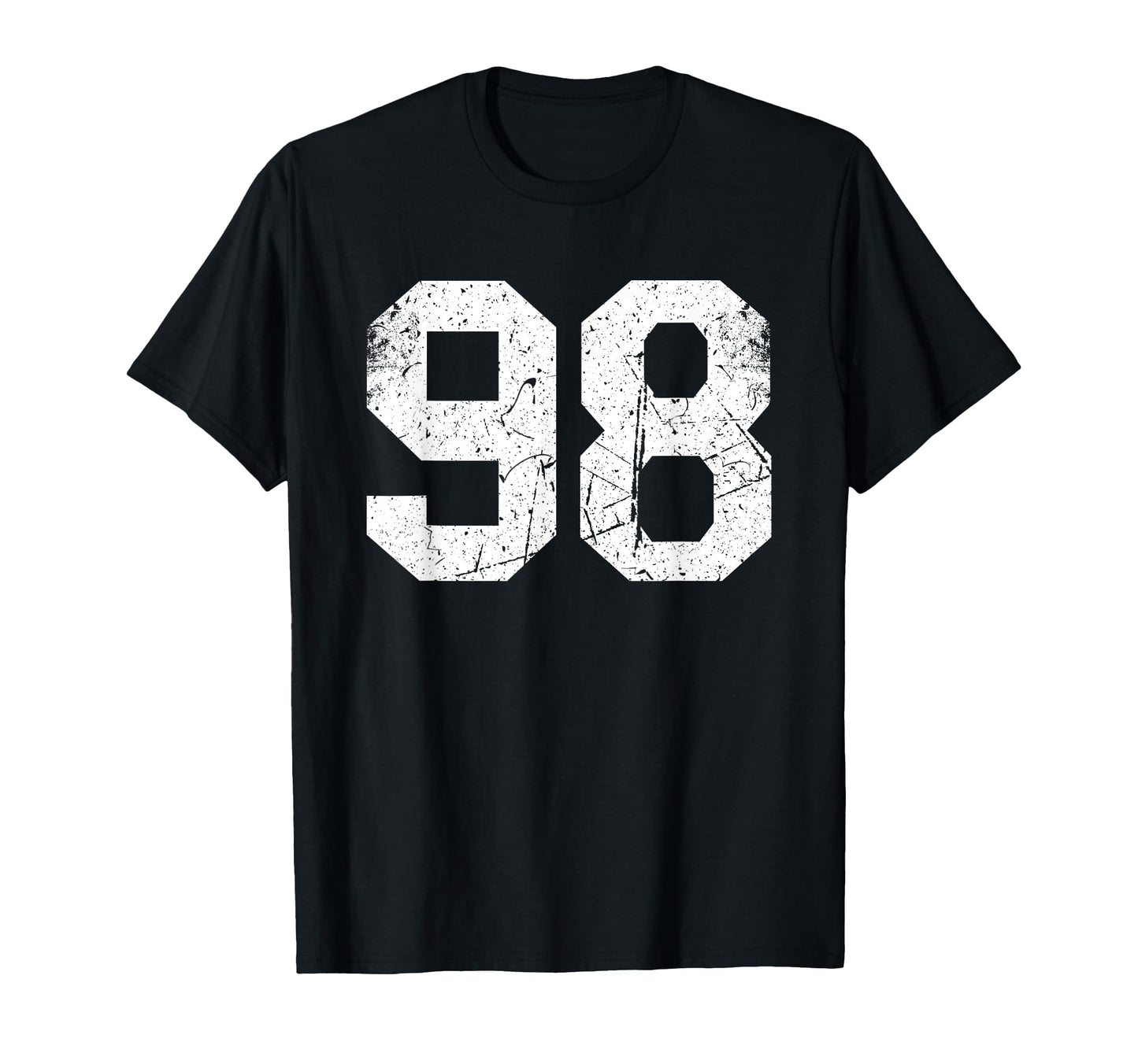 Number 98 Varsity Number T-Shirt - Custom Art Print Unisex - T-Shirt, Sweatshirt, Hoodie
