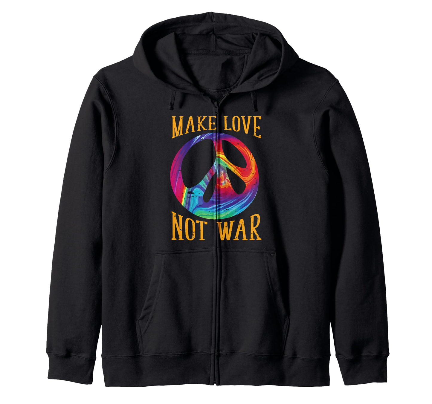 Hippie Peace Love Festival Hippie Geschenk Hoodie - Graphic Print Unisex - T-Shirt, Sweatshirt, Hoodie