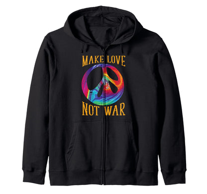 Hippie Peace Love Festival Hippie Geschenk Hoodie - Graphic Print Unisex - T-Shirt, Sweatshirt, Hoodie