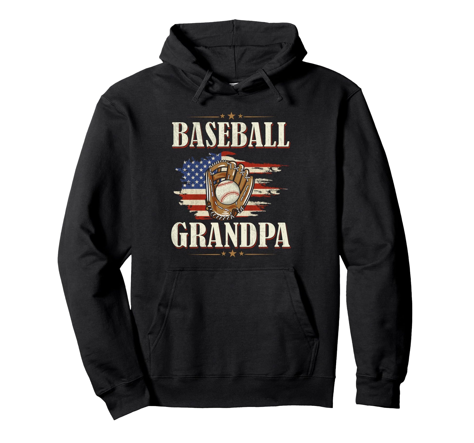 American Flag Usa Proud Grandpa Love Hoodie - Minimalist Print Men Women - T-Shirt, Sweatshirt, Hoodie