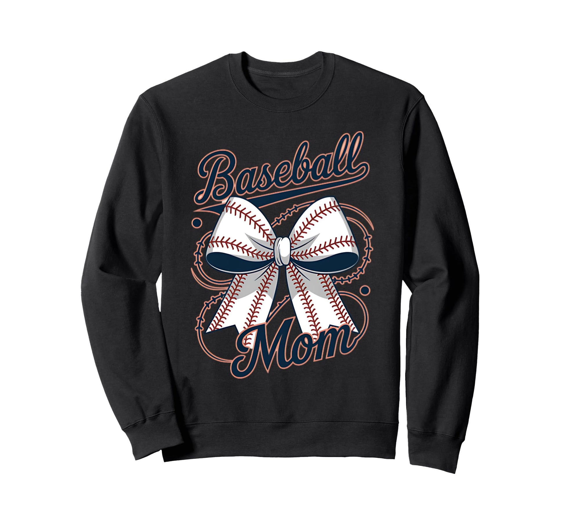 Baseball Mom Coquette Bow Sweatshirt - Streetwear Style Unisex - T-Shirt, Sweatshirt, Hoodie