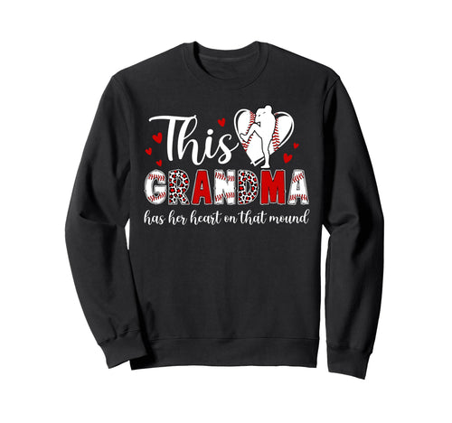 Proud Baseball Pitcher Grandma Baseball Sweatshirt - Graphic Print Unisex - T-Shirt, Sweatshirt, Hoodie
