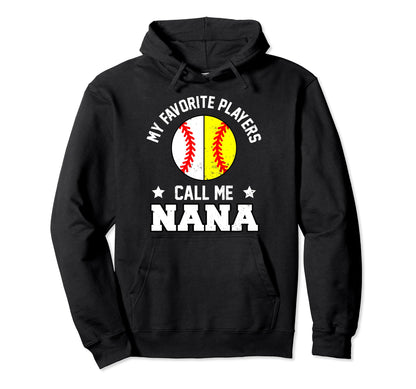 My Favorites Baseball Softball Hoodie - Fun Novelty Design Men Women - T-Shirt, Sweatshirt, Hoodie