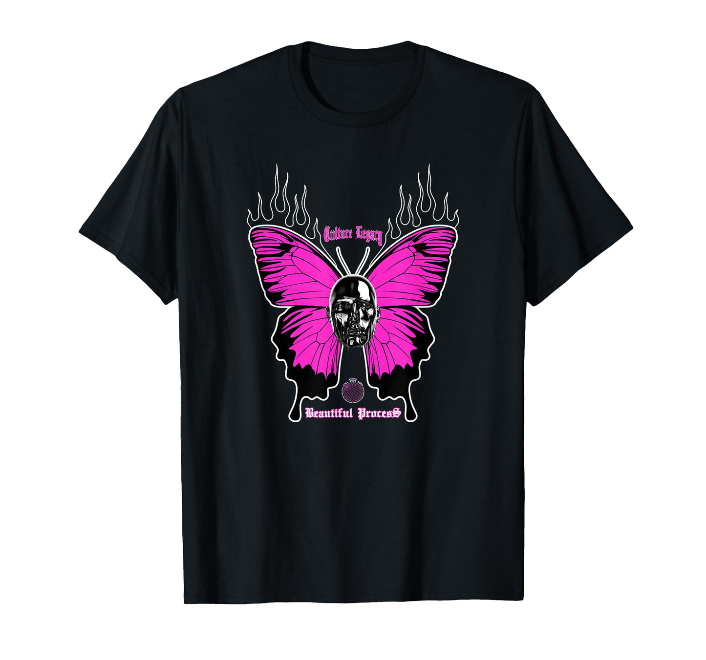 Butterfly Edgy Y2K Grunge Aesthetic T-Shirt - Novelty Apparel Unisex - T-Shirt, Sweatshirt, Hoodie