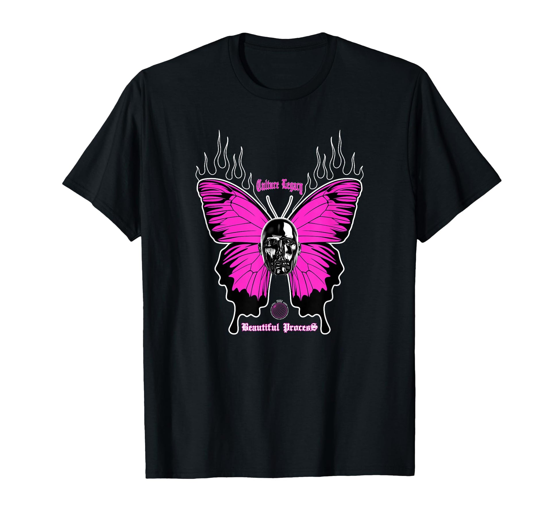 Butterfly Edgy Y2K Grunge Aesthetic T-Shirt - Novelty Apparel Unisex - T-Shirt, Sweatshirt, Hoodie