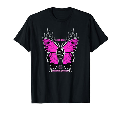 Butterfly Edgy Y2K Grunge Aesthetic T-Shirt - Novelty Apparel Unisex - T-Shirt, Sweatshirt, Hoodie