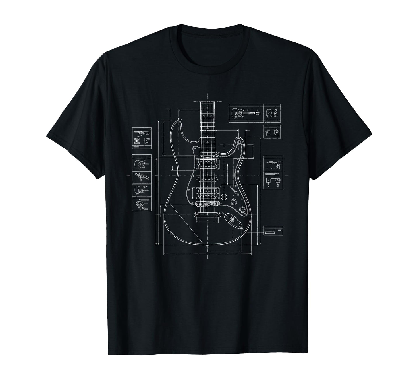Electric Guitar Rock Music Rock Band T-Shirt - Minimalist Print Unisex - T-Shirt, Sweatshirt, Hoodie