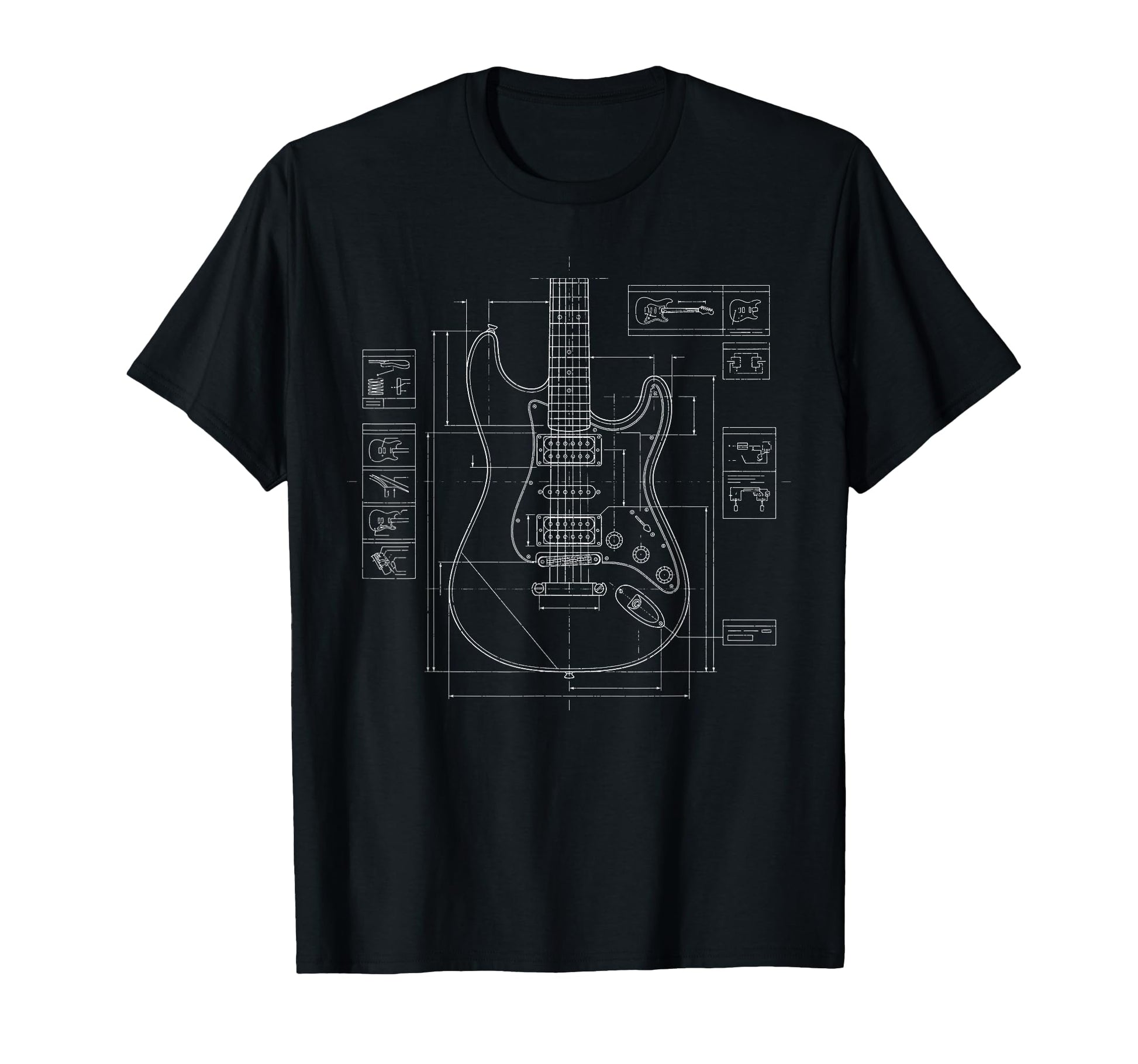 Electric Guitar Rock Music Rock Band T-Shirt - Minimalist Print Unisex - T-Shirt, Sweatshirt, Hoodie