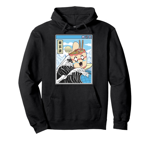 Instant Ramen Noodles Surfing Hoodie - Casual Everyday Wear Men Women - T-Shirt, Sweatshirt, Hoodie