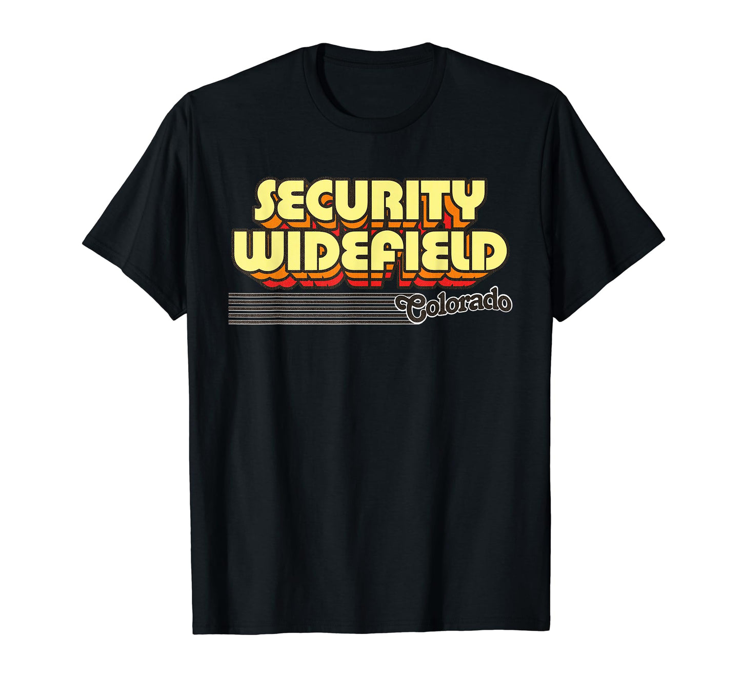 Security Widefield Colorado Stripes T-Shirt - Unique Graphic for Adults - T-Shirt, Sweatshirt, Hoodie