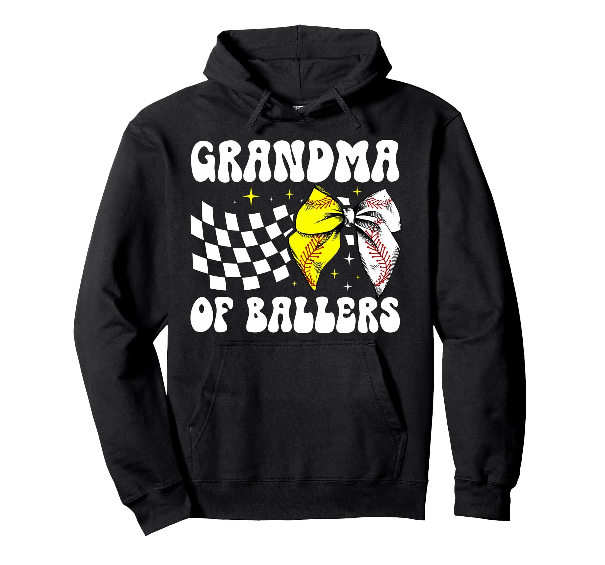 Grandma Ballers Coquette Baseball Softball Hoodie - Trendy Graphic Unisex - T-Shirt, Sweatshirt, Hoodie