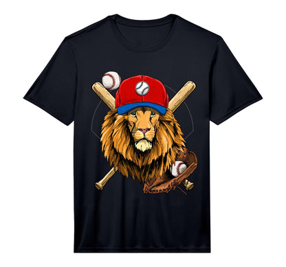 Baseball Player Lion Lover Pitcher T-Shirt - Minimalist Print for Adults - T-Shirt, Sweatshirt, Hoodie