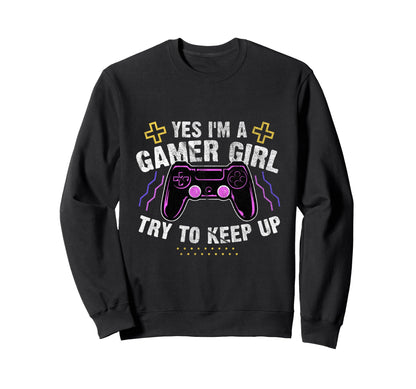 Gamer Video Game Player Gaming Sweatshirt - Fun Novelty Design Men Women - T-Shirt, Sweatshirt, Hoodie