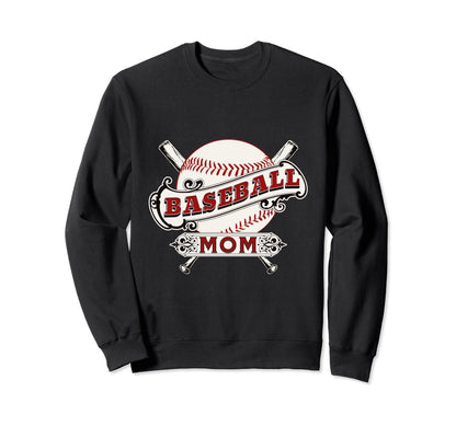 Baseball Mom Game Day Son Sweatshirt - Aesthetic Graphic Men Women - T-Shirt, Sweatshirt, Hoodie