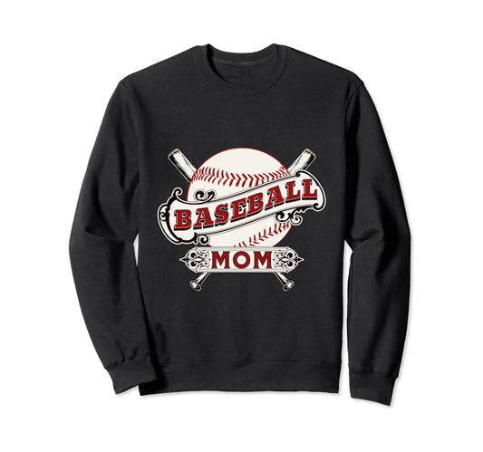 Baseball Mom Game Day Son Sweatshirt - Aesthetic Graphic Men Women - T-Shirt, Sweatshirt, Hoodie
