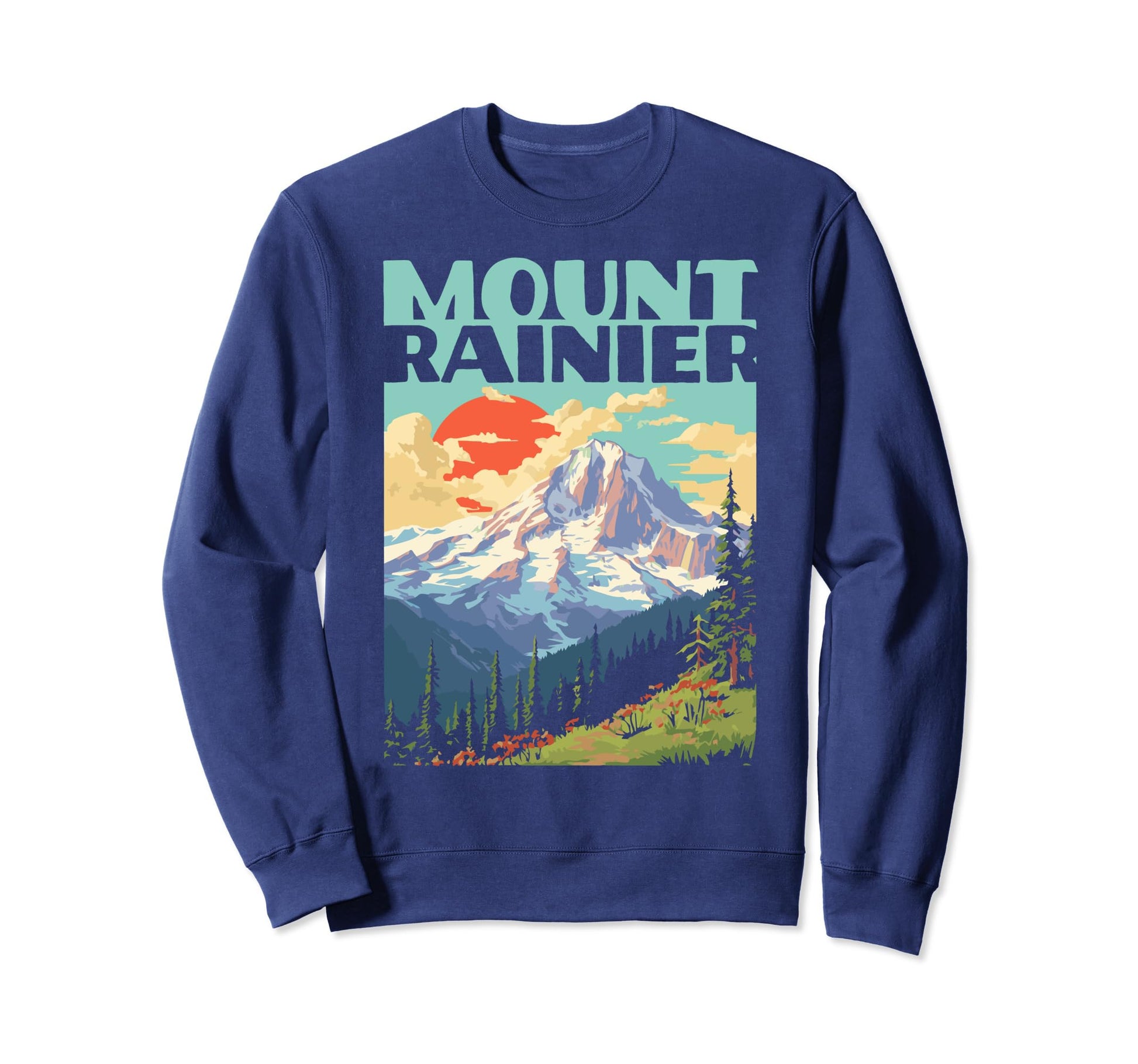 Mount Rainier National Park Sweatshirt - Aesthetic Graphic for Adults - T-Shirt, Sweatshirt, Hoodie