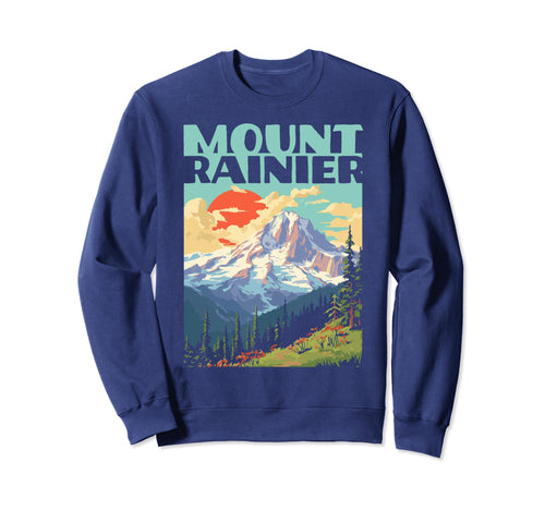 Mount Rainier National Park Sweatshirt - Aesthetic Graphic for Adults - T-Shirt, Sweatshirt, Hoodie