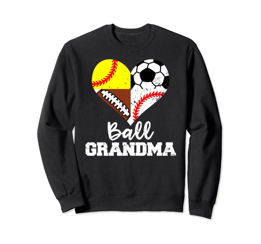Ball Grandma Funny Soccer Sweatshirt - Custom Art Print for Adults - T-Shirt, Sweatshirt, Hoodie