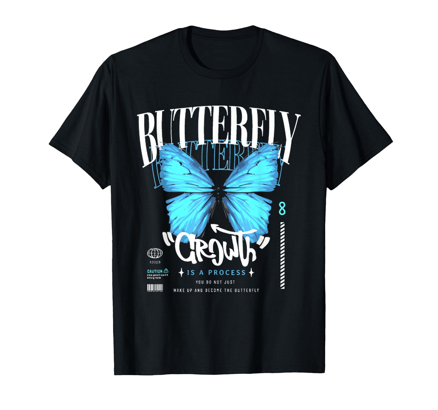Butterfly Y2K Grunge Aesthetic T-Shirt - Trendy Graphic Unisex - T-Shirt, Sweatshirt, Hoodie