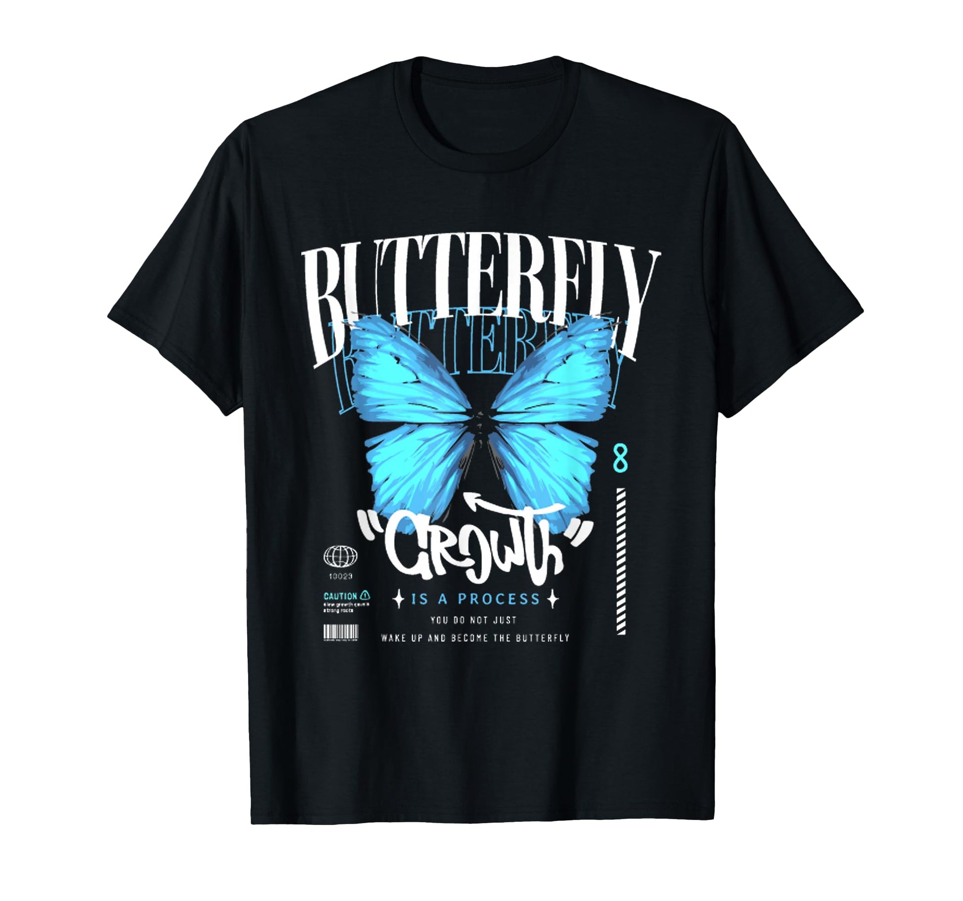 Butterfly Y2K Grunge Aesthetic T-Shirt - Trendy Graphic Unisex - T-Shirt, Sweatshirt, Hoodie