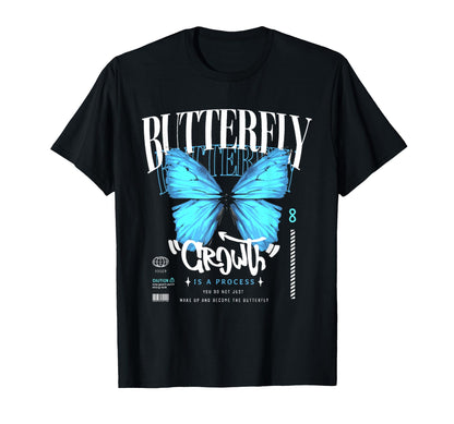 Butterfly Y2K Grunge Aesthetic T-Shirt - Trendy Graphic Unisex - T-Shirt, Sweatshirt, Hoodie