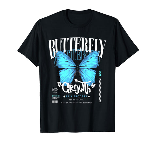 Butterfly Y2K Grunge Aesthetic T-Shirt - Trendy Graphic Unisex - T-Shirt, Sweatshirt, Hoodie