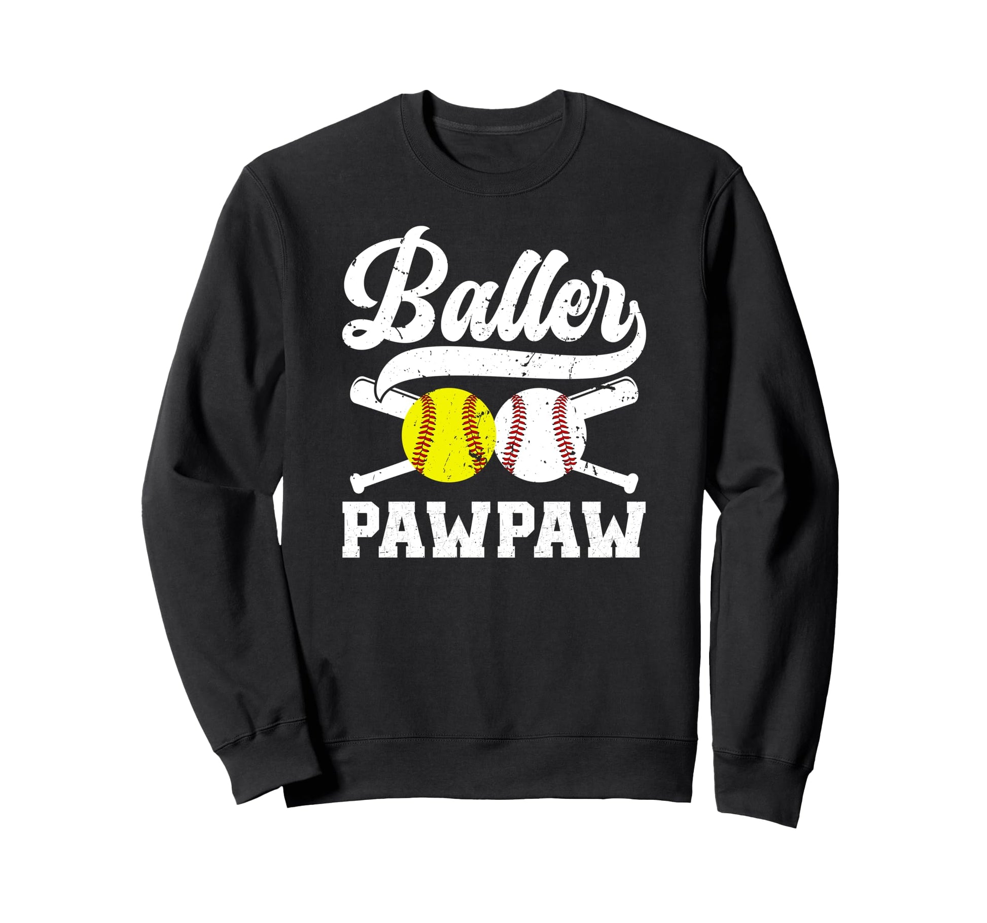 Baller Pawpaw Proud Softball Sweatshirt - Novelty Apparel Men Women - T-Shirt, Sweatshirt, Hoodie