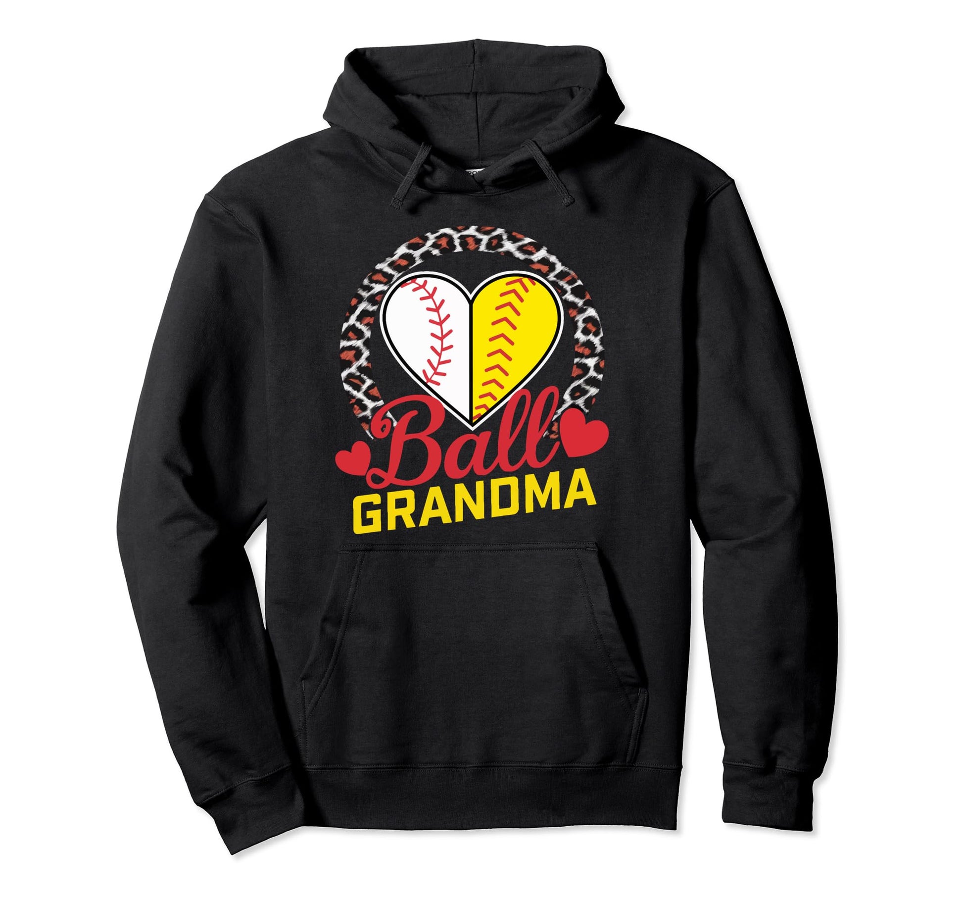 Baseball Grandma Grandmother Granny Hoodie - Casual Everyday Wear Unisex - T-Shirt, Sweatshirt, Hoodie