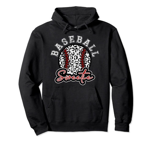 Leopard Cheetah Baseball Sweetie Womens Hoodie - Graphic Print Unisex - T-Shirt, Sweatshirt, Hoodie