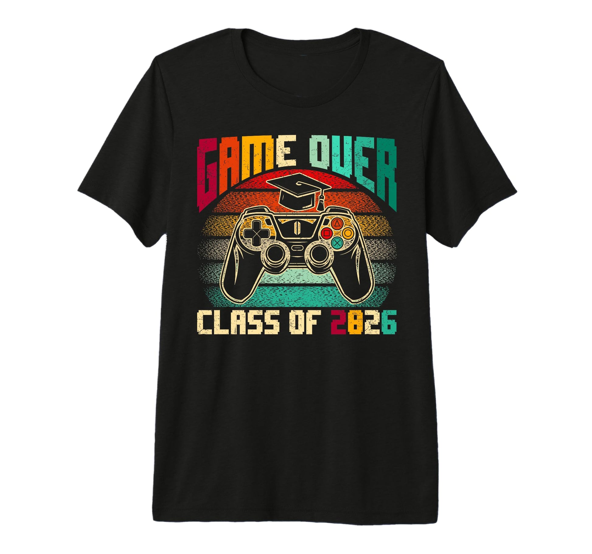 Game Over Class 2026 Graduate Gamer T-Shirt - Aesthetic Graphic Unisex - T-Shirt, Sweatshirt, Hoodie