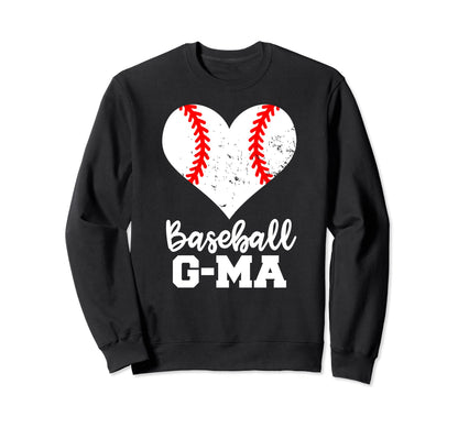 Baseball G Ma Funny Baseball Heart Sweatshirt - Custom Art Print Unisex - T-Shirt, Sweatshirt, Hoodie