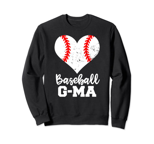 Baseball G Ma Funny Baseball Heart Sweatshirt - Custom Art Print Unisex - T-Shirt, Sweatshirt, Hoodie