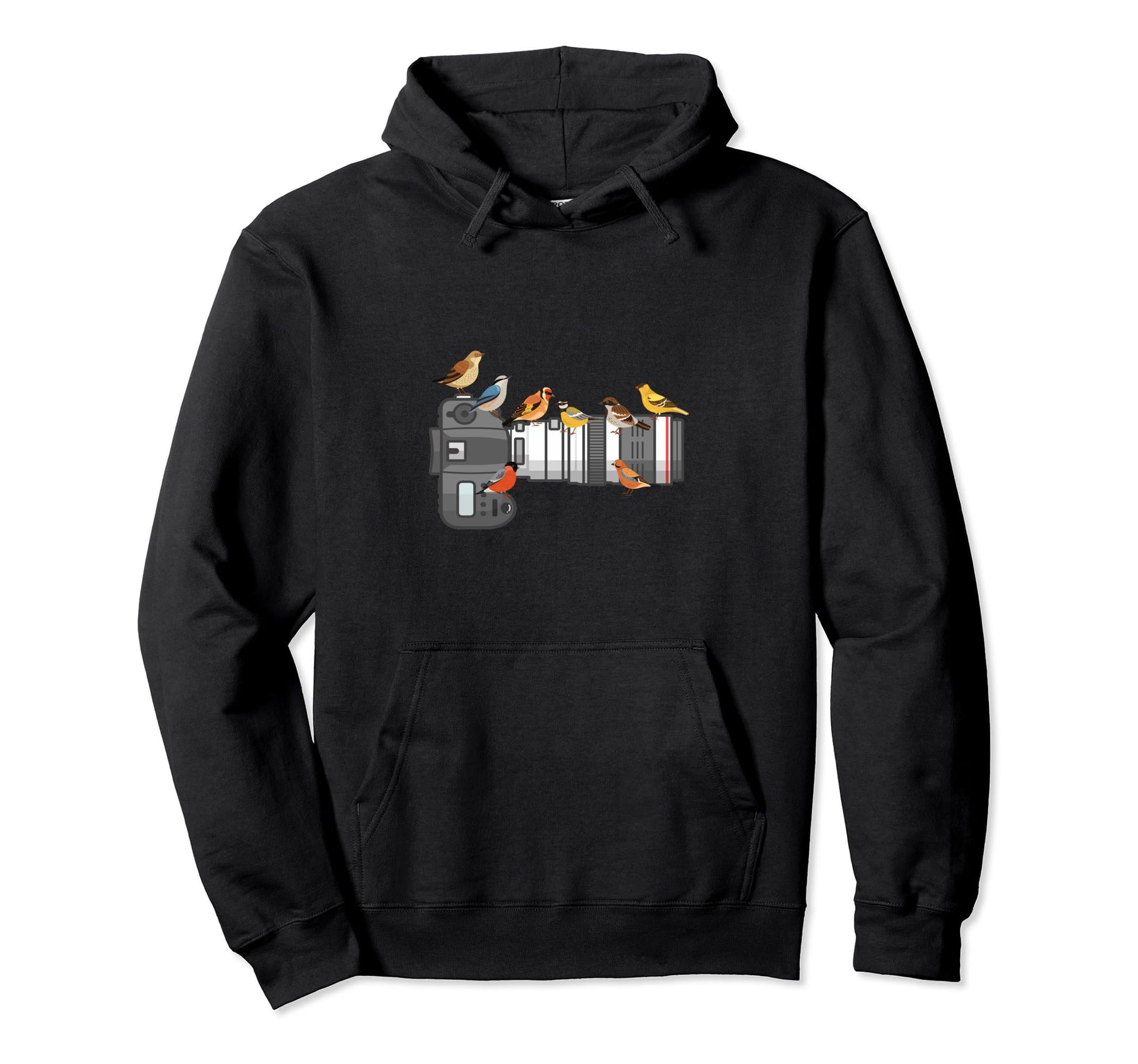 Bird Long Lens Camera Sunset Hoodie - Aesthetic Graphic Men Women - T-Shirt, Sweatshirt, Hoodie