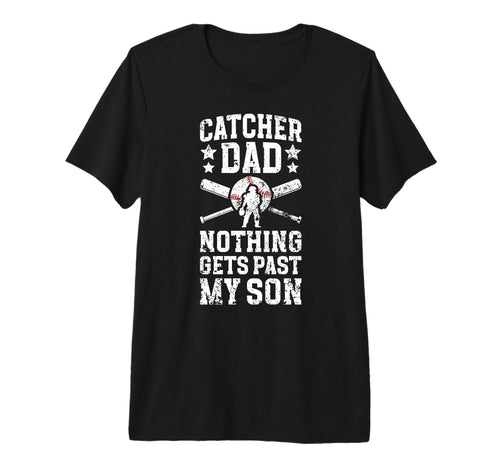 Mens Baseball Catcher Dad Proud Dad T-Shirt - Trendy Graphic for Adults - T-Shirt, Sweatshirt, Hoodie