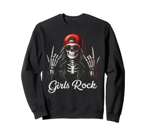 Rock Skeleton Punk Rock Rockmetal Sweatshirt - Custom Art Print Men Women - T-Shirt, Sweatshirt, Hoodie