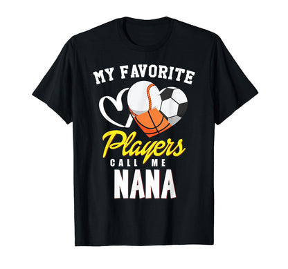 My Favorite Players Baseball Soccer T-Shirt - Trendy Graphic Men Women - T-Shirt, Sweatshirt, Hoodie