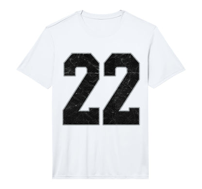 Number 22 Numbered Uniform Sports Team T-Shirt - Trendy Graphic Unisex - T-Shirt, Sweatshirt, Hoodie