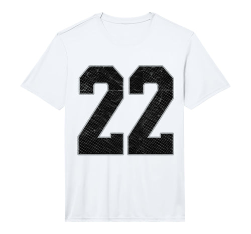 Number 22 Numbered Uniform Sports Team T-Shirt - Trendy Graphic Unisex - T-Shirt, Sweatshirt, Hoodie