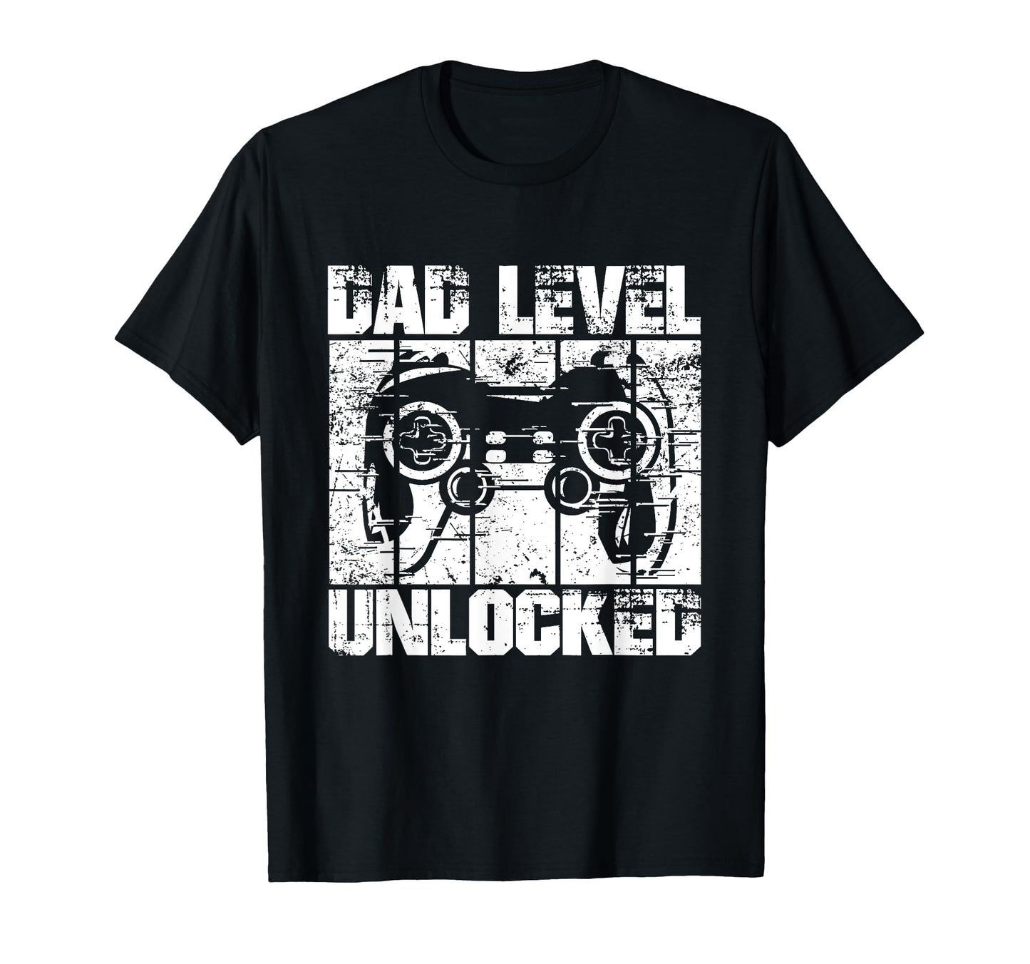 Dad Level Unlocked Gaming Controller T-Shirt - Minimalist Print for Adults - T-Shirt, Sweatshirt, Hoodie
