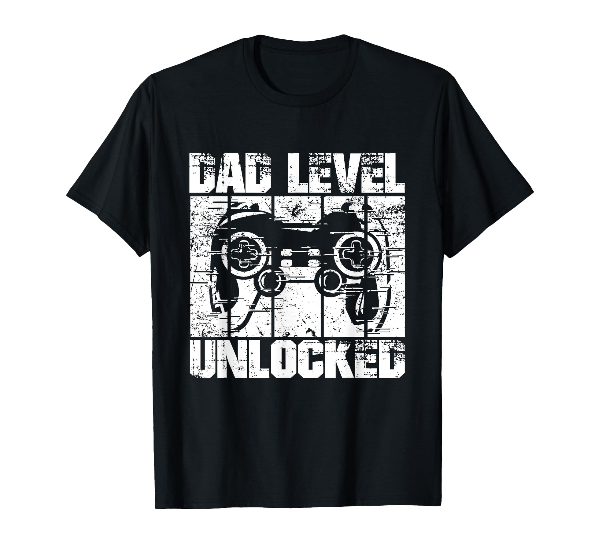 Dad Level Unlocked Gaming Controller T-Shirt - Minimalist Print for Adults - T-Shirt, Sweatshirt, Hoodie