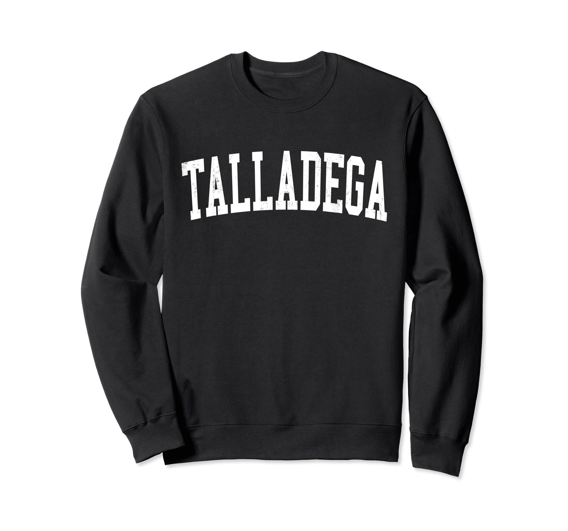 Talladega Al Distressed White Sweatshirt - Streetwear Style for Adults - T-Shirt, Sweatshirt, Hoodie
