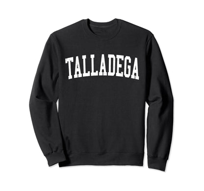 Talladega Al Distressed White Sweatshirt - Streetwear Style for Adults - T-Shirt, Sweatshirt, Hoodie