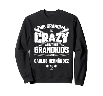 Grandma Crazy Carlos Hern Ndez Sweatshirt - Aesthetic Graphic Unisex - T-Shirt, Sweatshirt, Hoodie