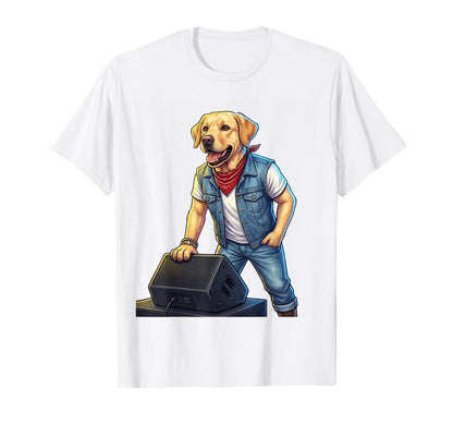 Funny Labrador Retriever 80S Pop Star T-Shirt - Unique Graphic for Adults - T-Shirt, Sweatshirt, Hoodie